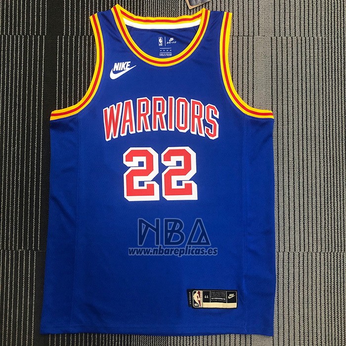 Camiseta Golden State Warriors Andrew Wiggins NO 22 75th Anniversary Azul